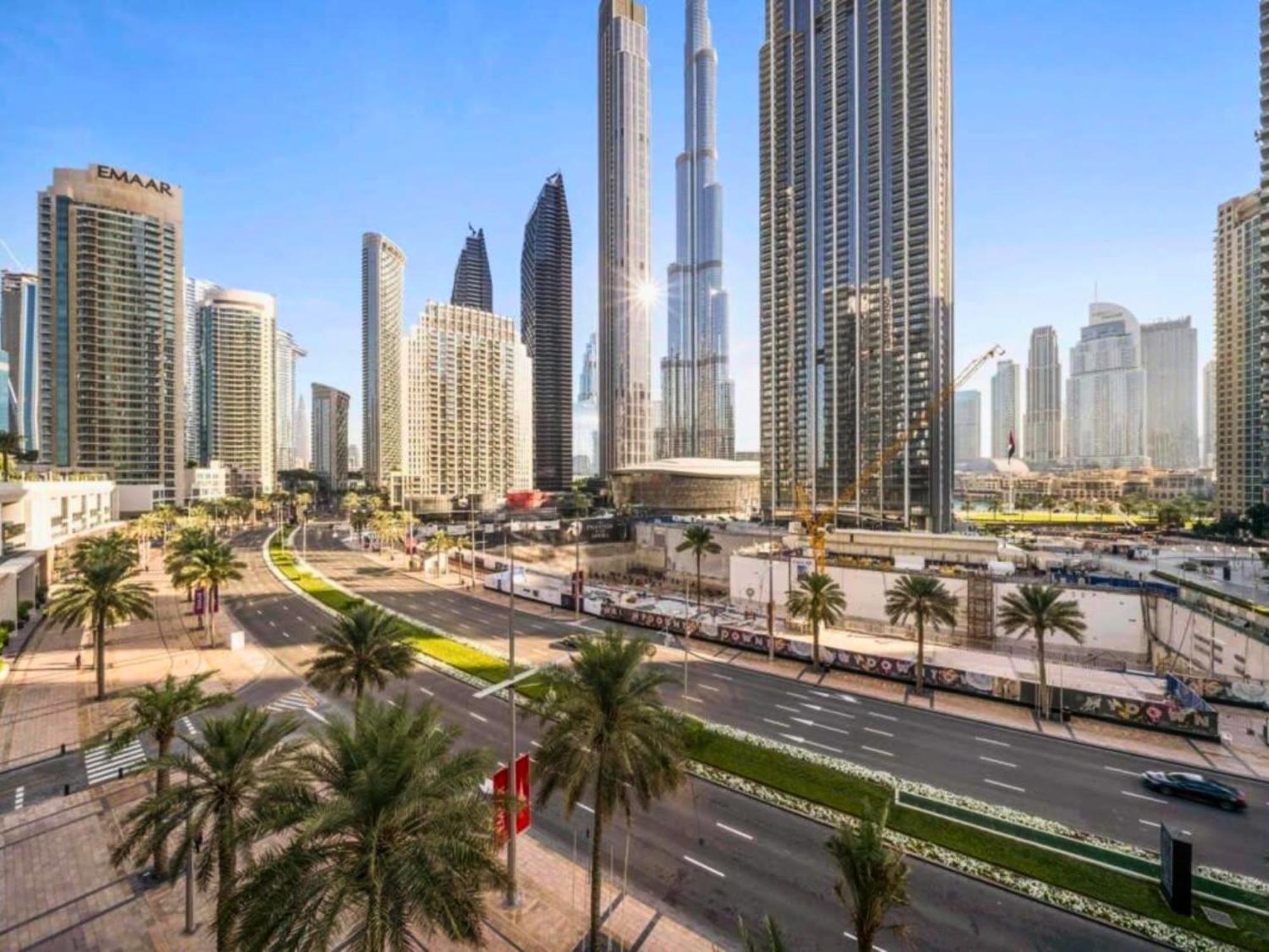 Iconic Burj View - Burj Crown - 5 Min Walk To Mall شقة *